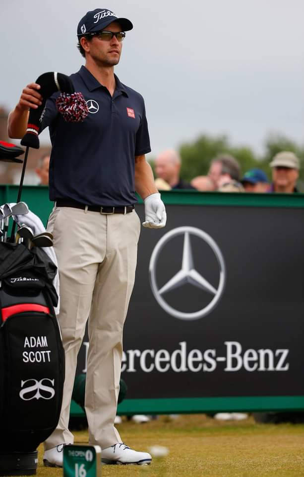 Adam Scott With Mercedes Sponsorship Wallpaper