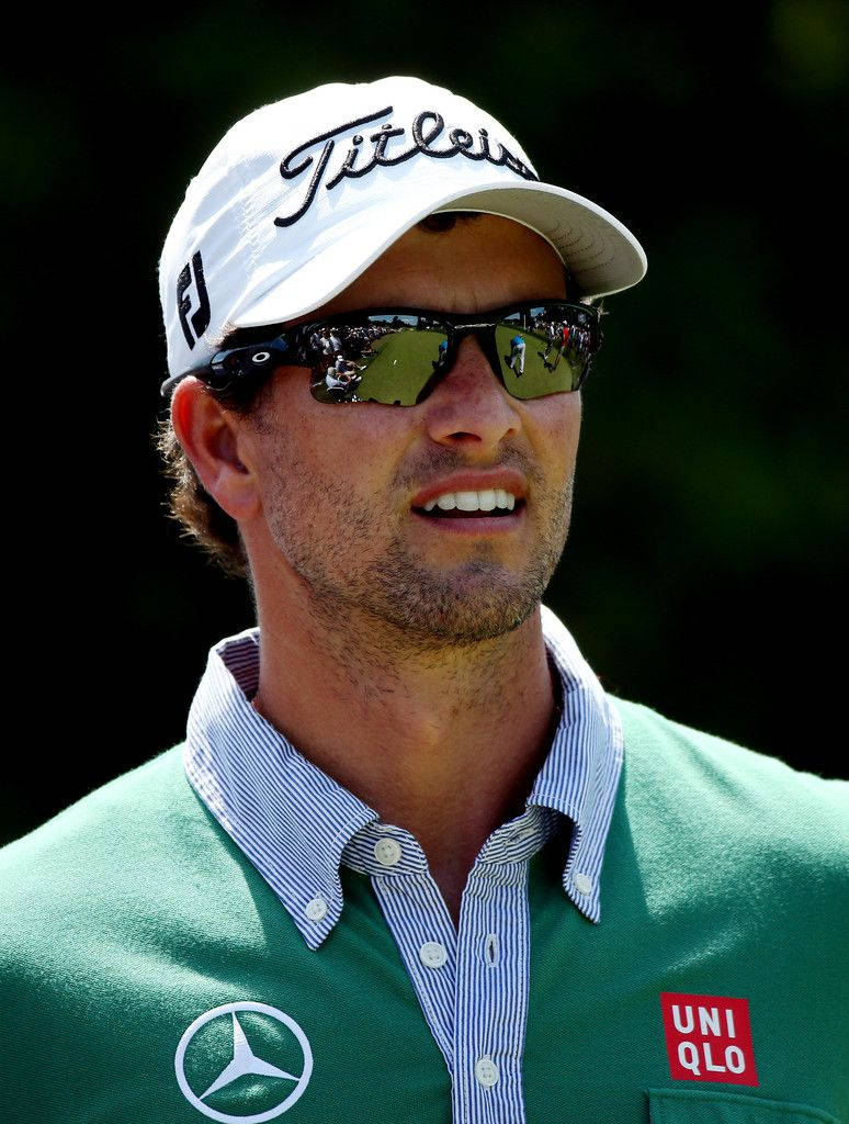 Adam Scott With Stubble Wallpaper