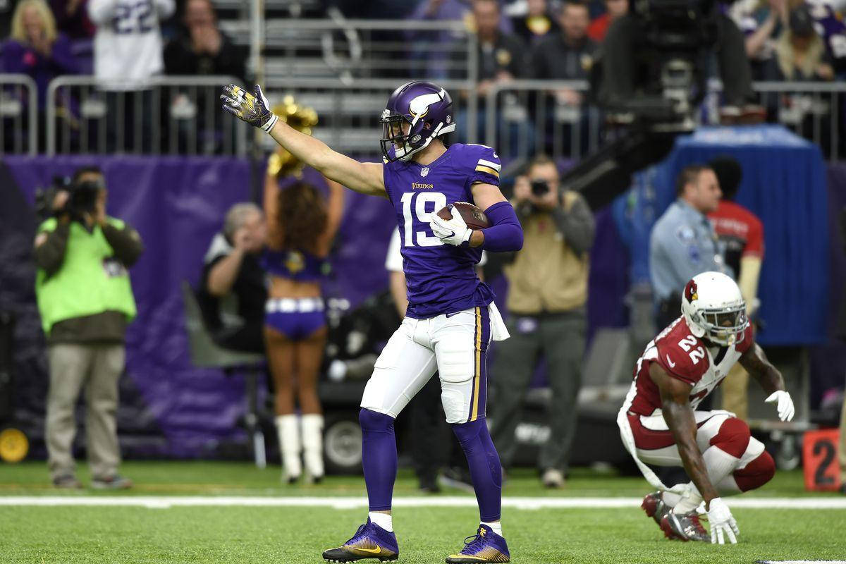 Adam Thielen Evening Football Match Wallpaper