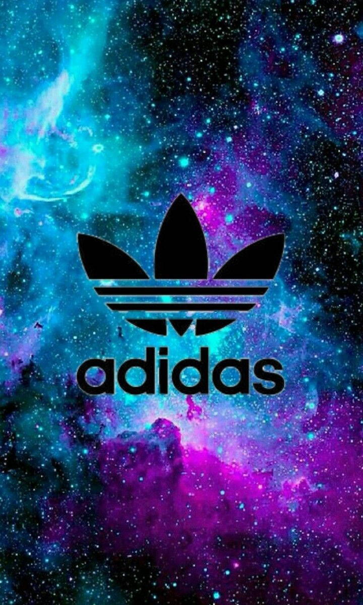 Adidas Brand Logo On Galaxy Wallpaper