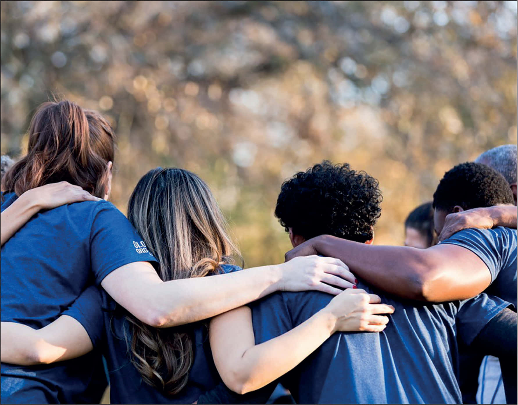 Adorable Young People Showing Unity Wallpaper