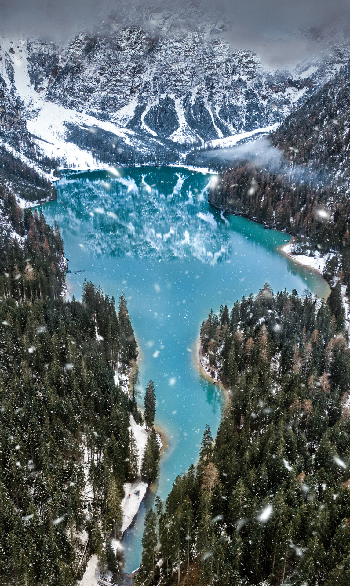 Aerial Shot Of Snowy Mountain Best Hd Wallpaper