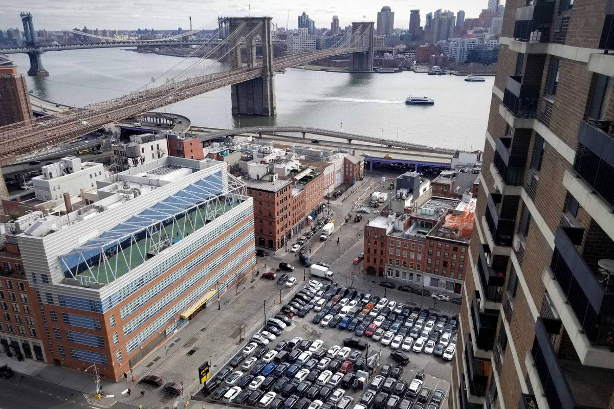 Aerial Shot South Street Seaport Wallpaper