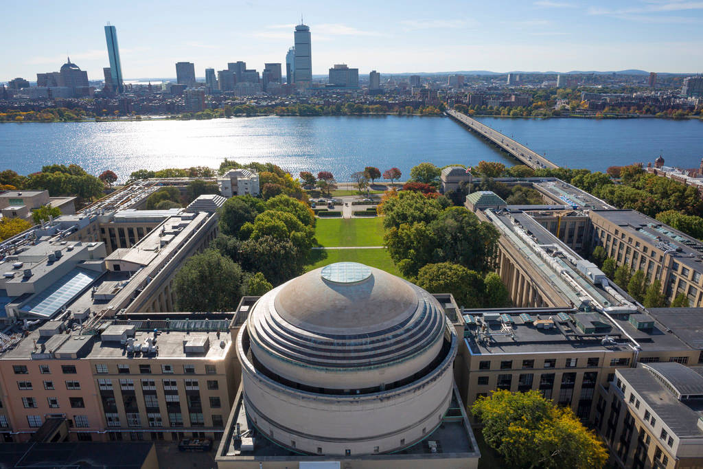 Aerial View Of Mit Overlooking The Charles River Wallpaper