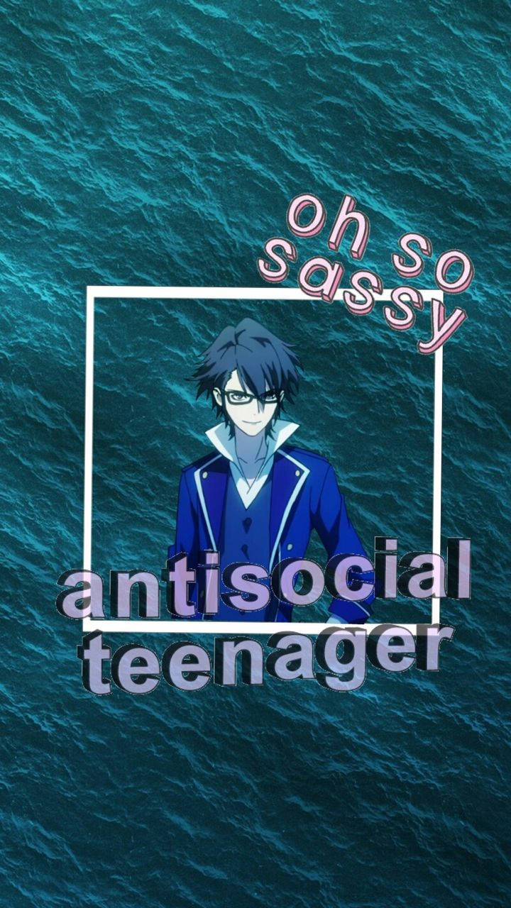 Aesthetic Anime Antisocial Teenager Phone Wallpaper