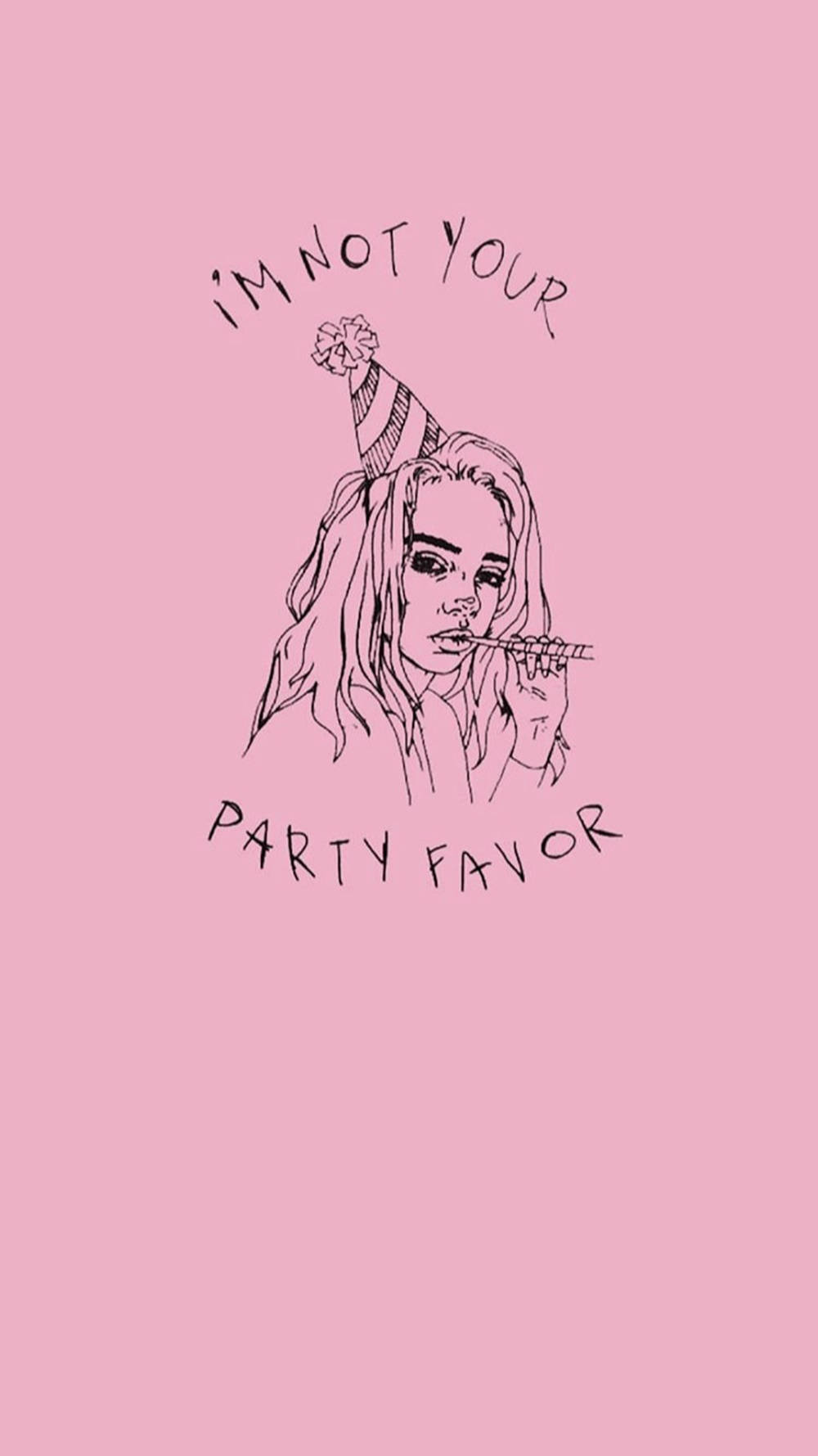 Aesthetic Billie Eilish Pink Aesthetic Party Favor Wallpaper