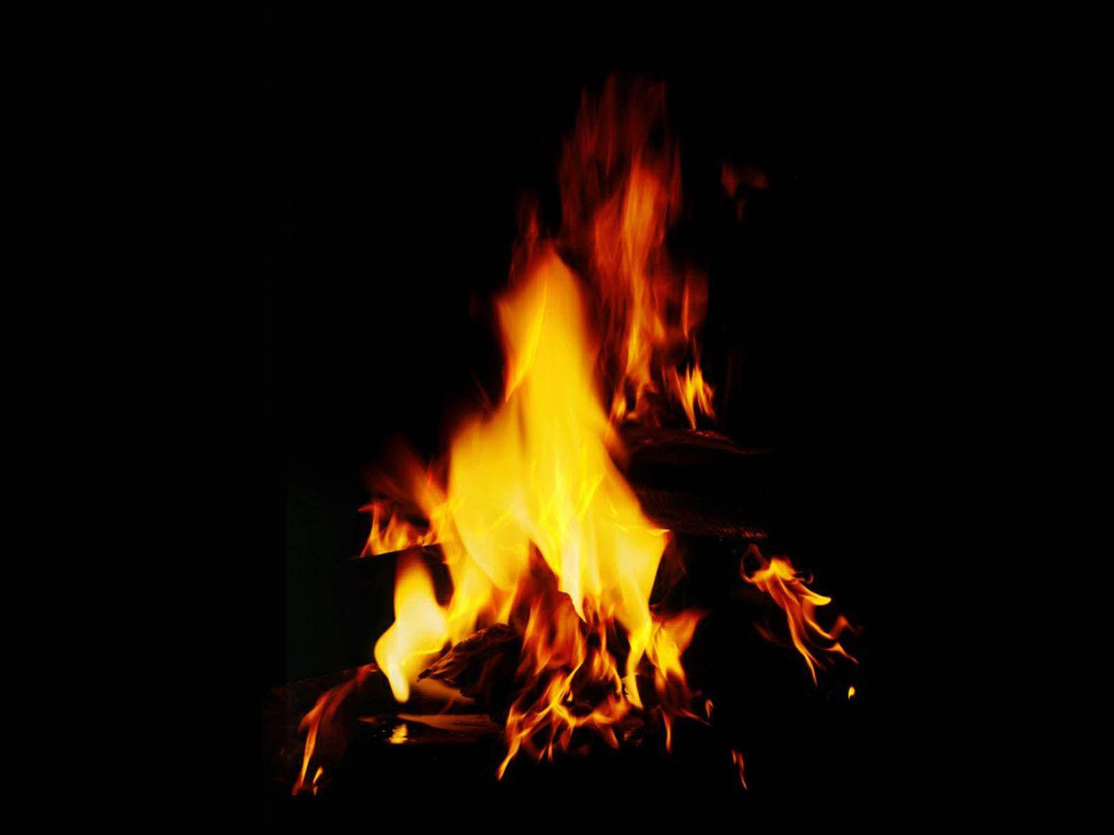 Aesthetic Bonfire Fire Background Wallpaper