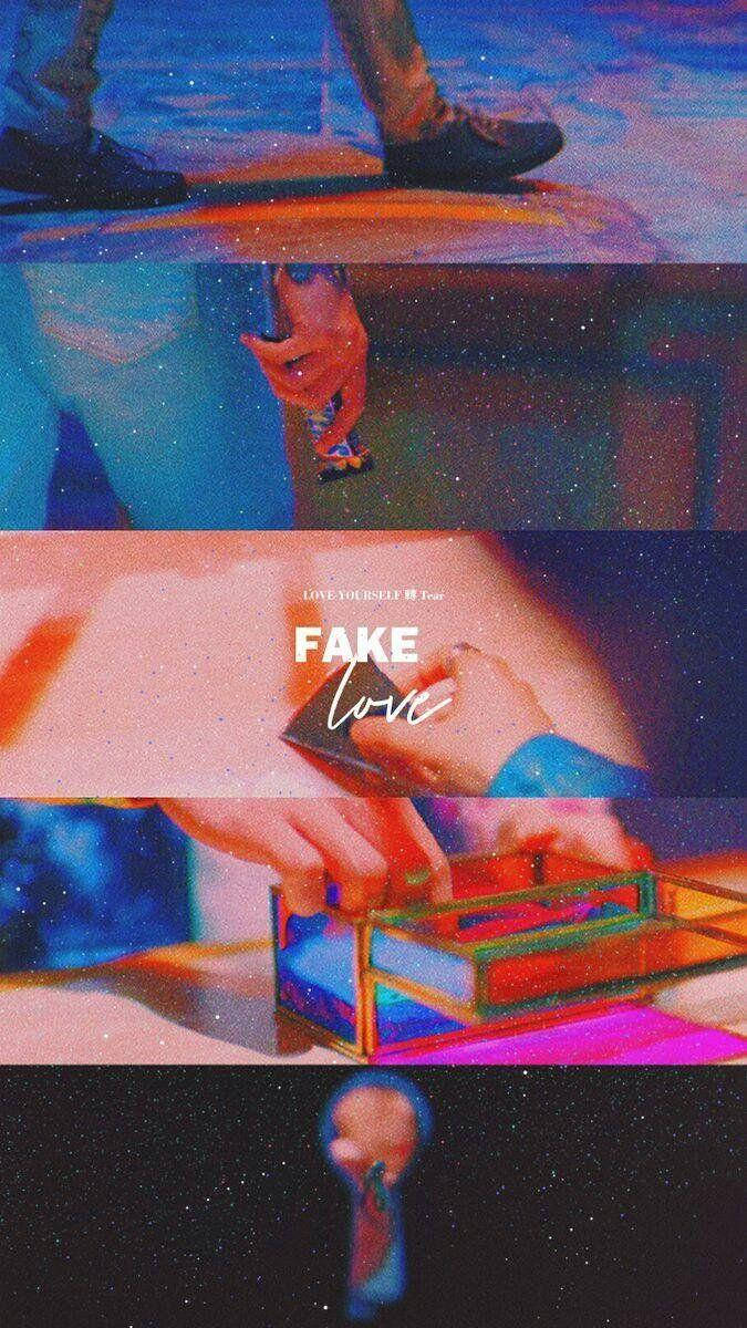 Aesthetic Bts Fake Love Hands Wallpaper