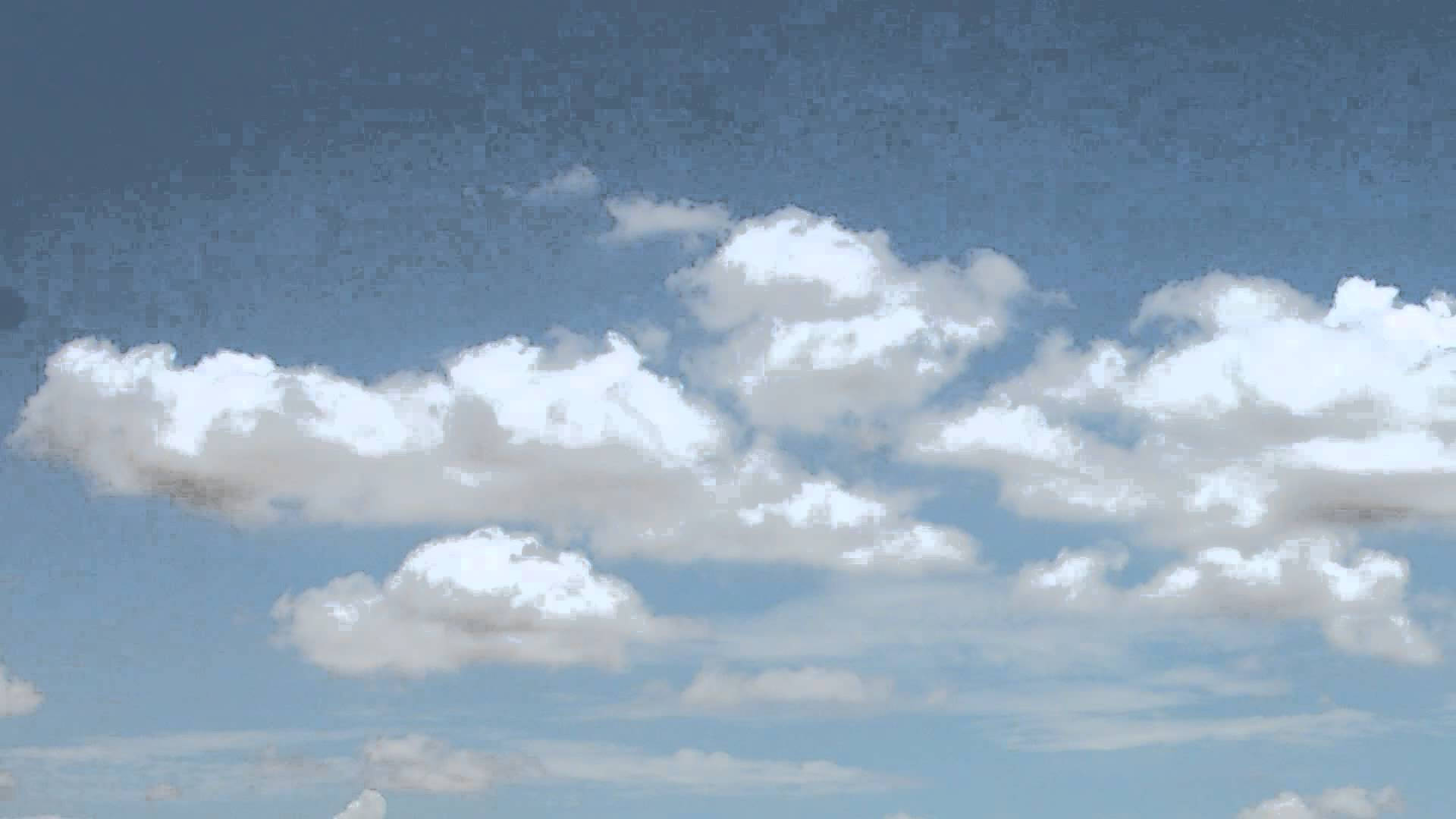 Aesthetic Clouds With Filter Effect Wallpaper