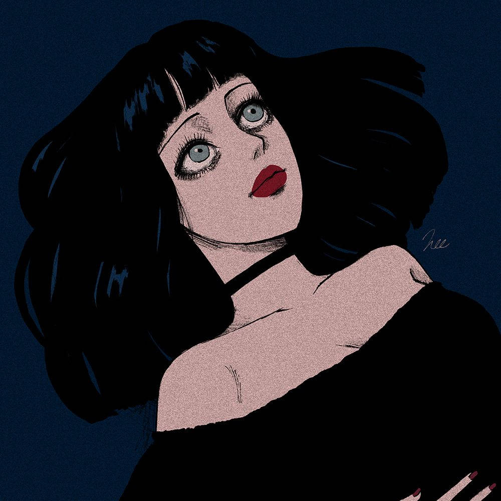 Aesthetic Girl Drawing Grunge Pfp Wallpaper