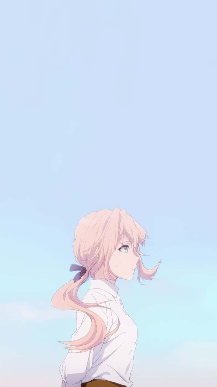 Aesthetic Girl Drawing Violet Evergarden Wallpaper