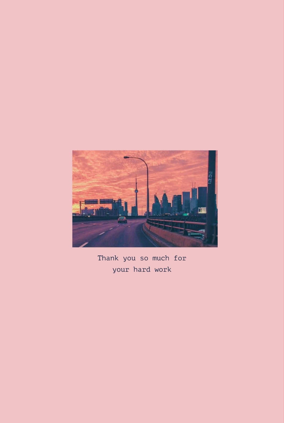 Aesthetic Instagram Quotes Sunset Road Wallpaper