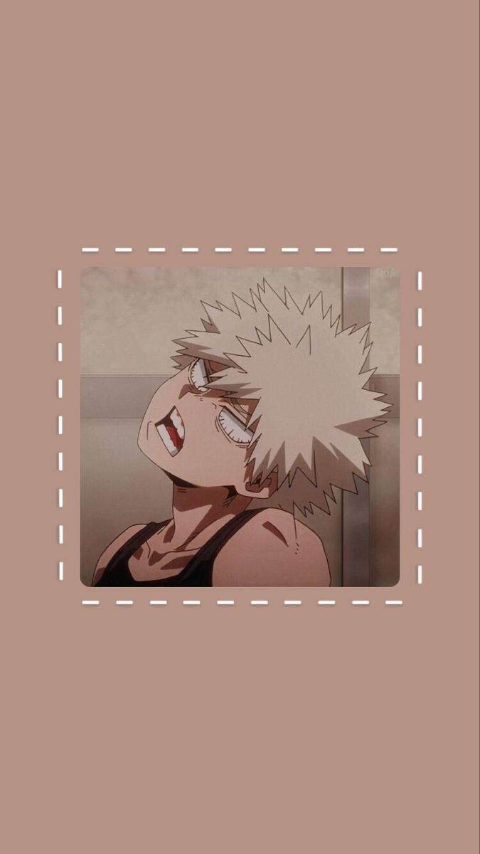 Aesthetic My Hero Academia Snarling Katsuki Bakugo Wallpaper