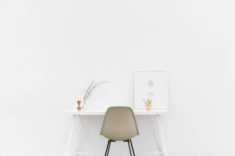 Aesthetic Off White Chair Wallpaper