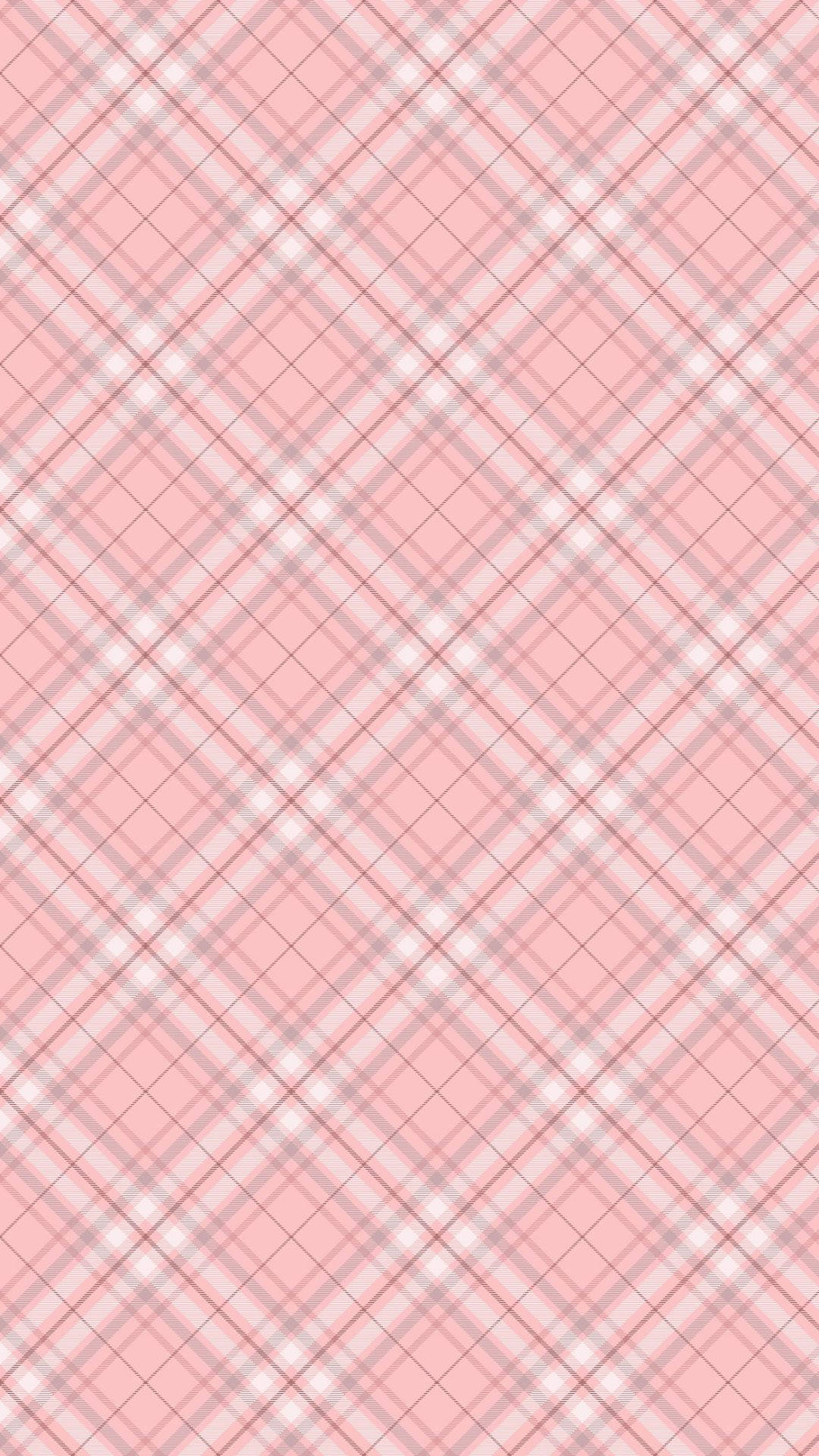 Aesthetic Pink Checkered Wallpaper