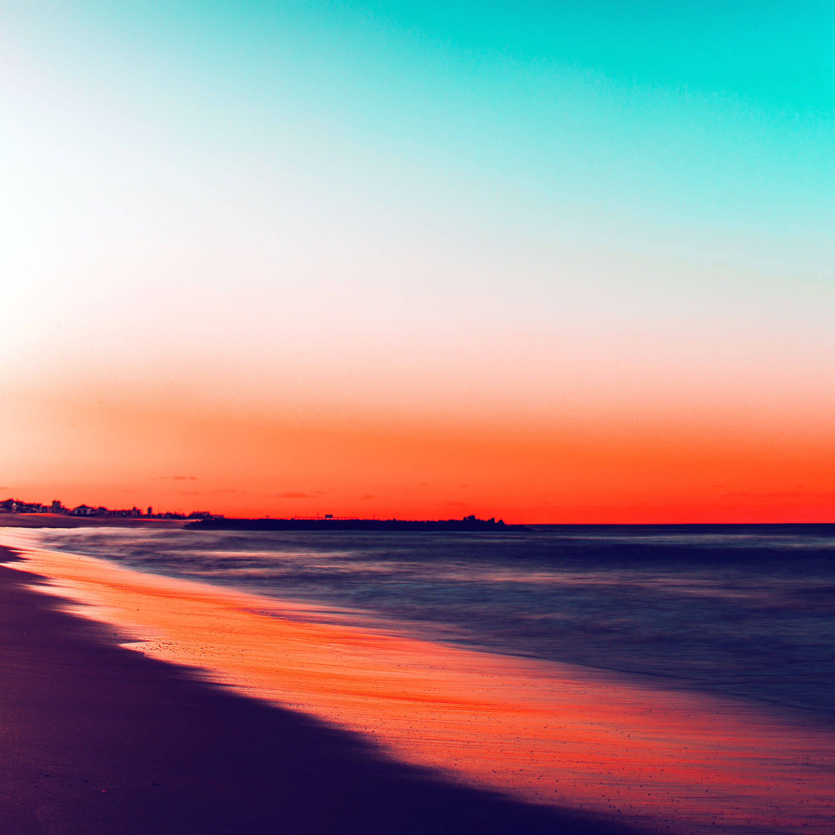 Aesthetic Sunset Sky Reflection Gradient Wallpaper