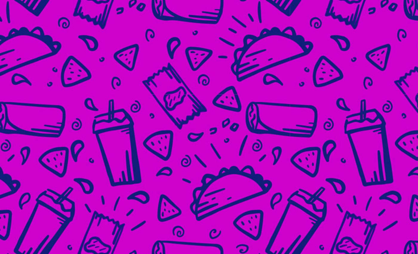 Aesthetic Youtube Snacks Doodle Art Wallpaper