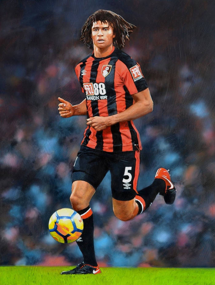 Afc Bournemouth Nathan Ake Full Body Wallpaper