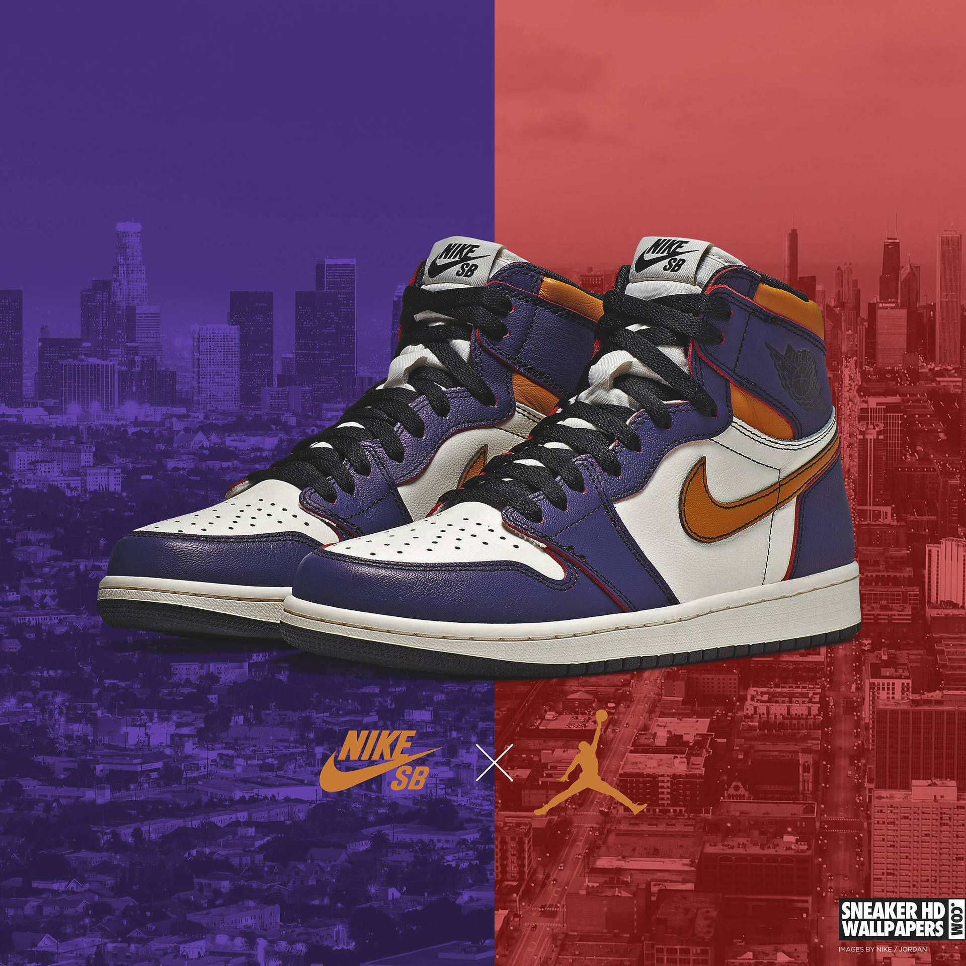 Lakers nike sb jordan 1 best sale