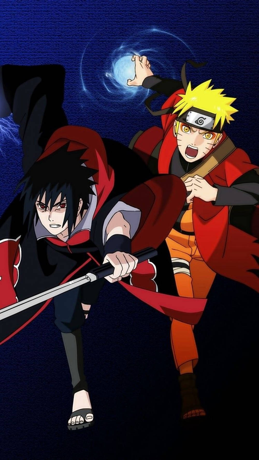 Akatsuki And Sage Mode Sasuke Naruto Iphone Wallpaper