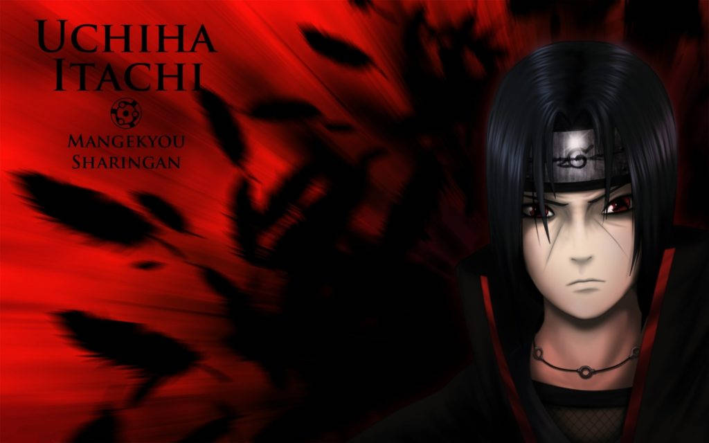 Akatsuki Itachi Mangekyou Sharingan Artwork Wallpaper