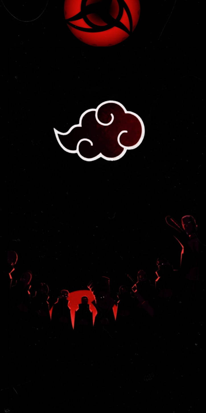 Akatsuki Logo And Mangekyou Sharingan Wallpaper