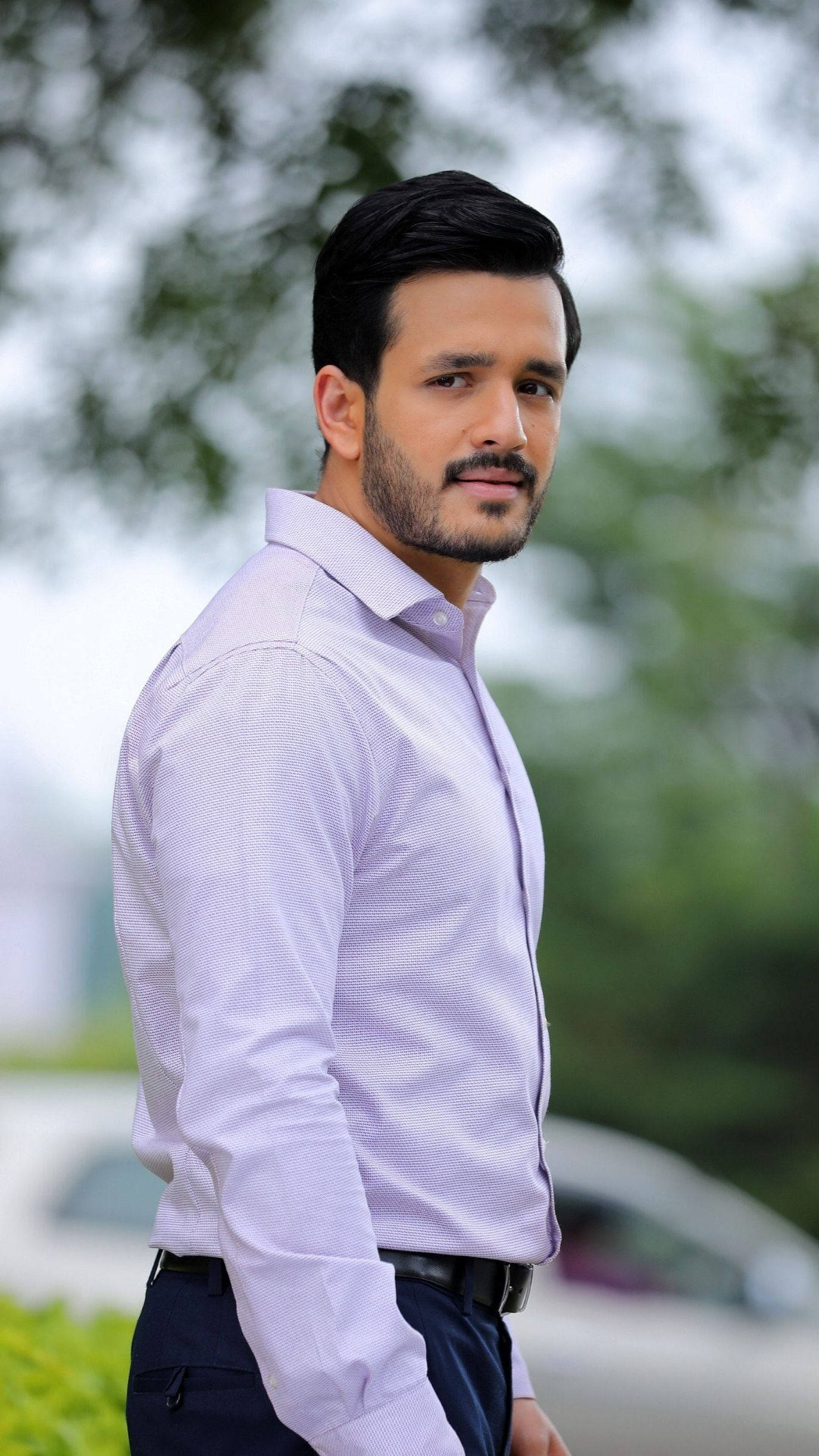 Akhil Akkineni Business Casual Wallpaper