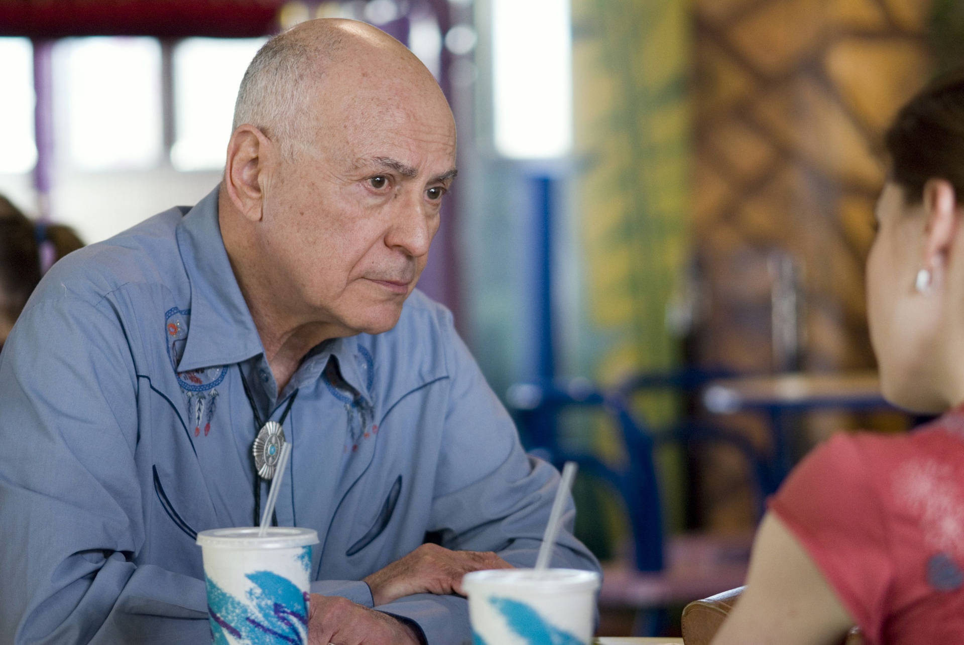 Alan Arkin As Joe Lorkowski In A Poignant Scene. Wallpaper