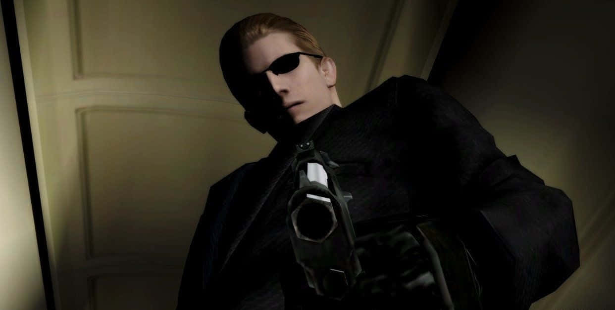 Albert Wesker In Action Wallpaper