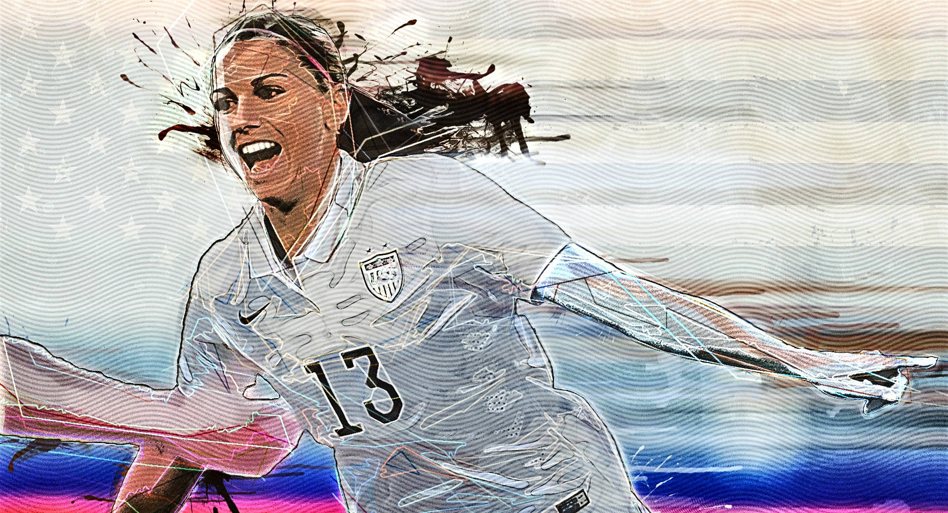 Alex Morgan Digital Art Wallpaper