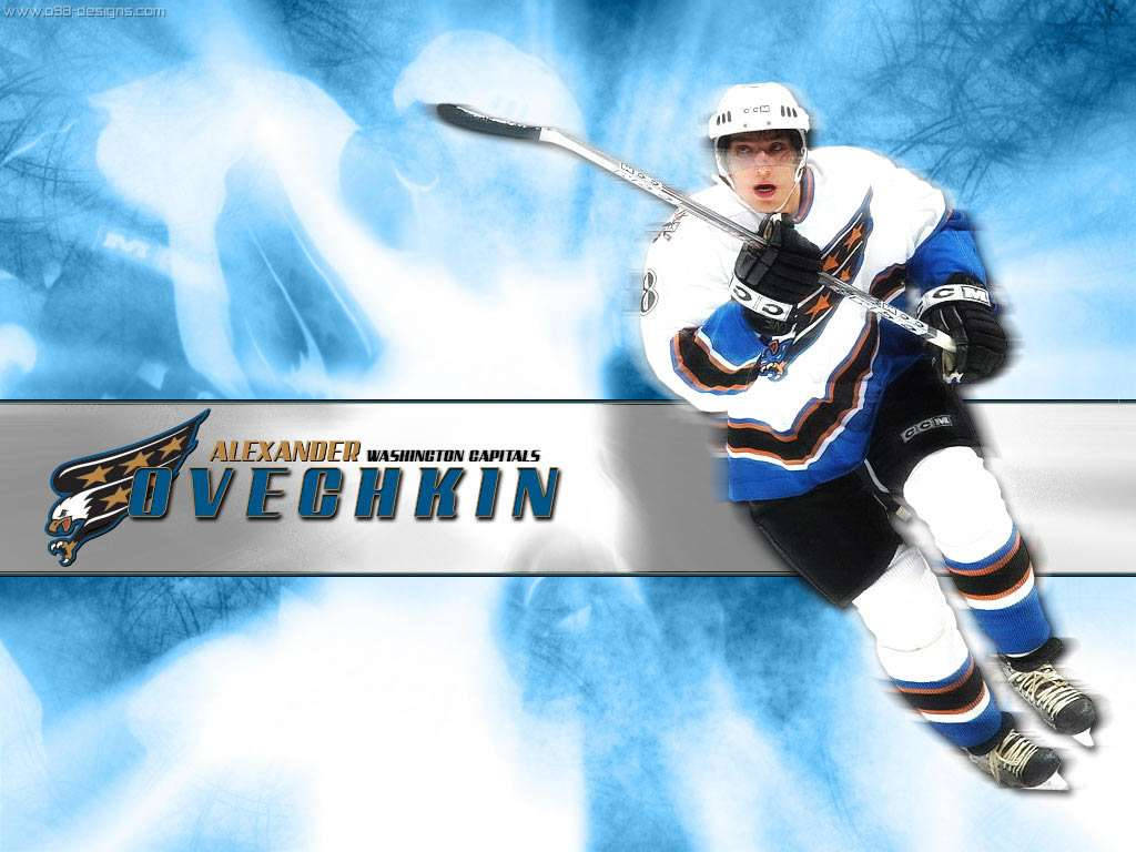 Alex Ovechkin Light Blue Fan Art Wallpaper