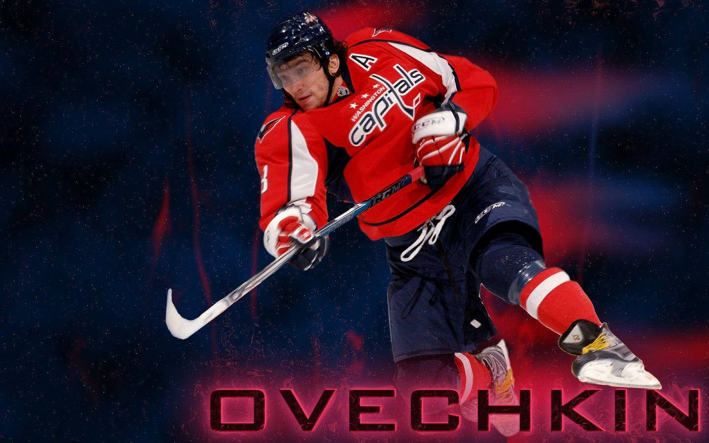 Alex Ovechkin Smashing Fan Art Wallpaper