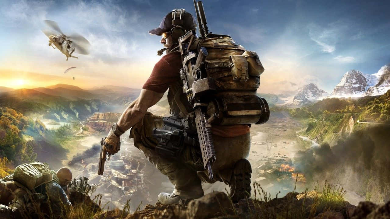 Aliens, Guns, And Fun Come Together In This 1280 X 720 Gaming Wallpaper Wallpaper