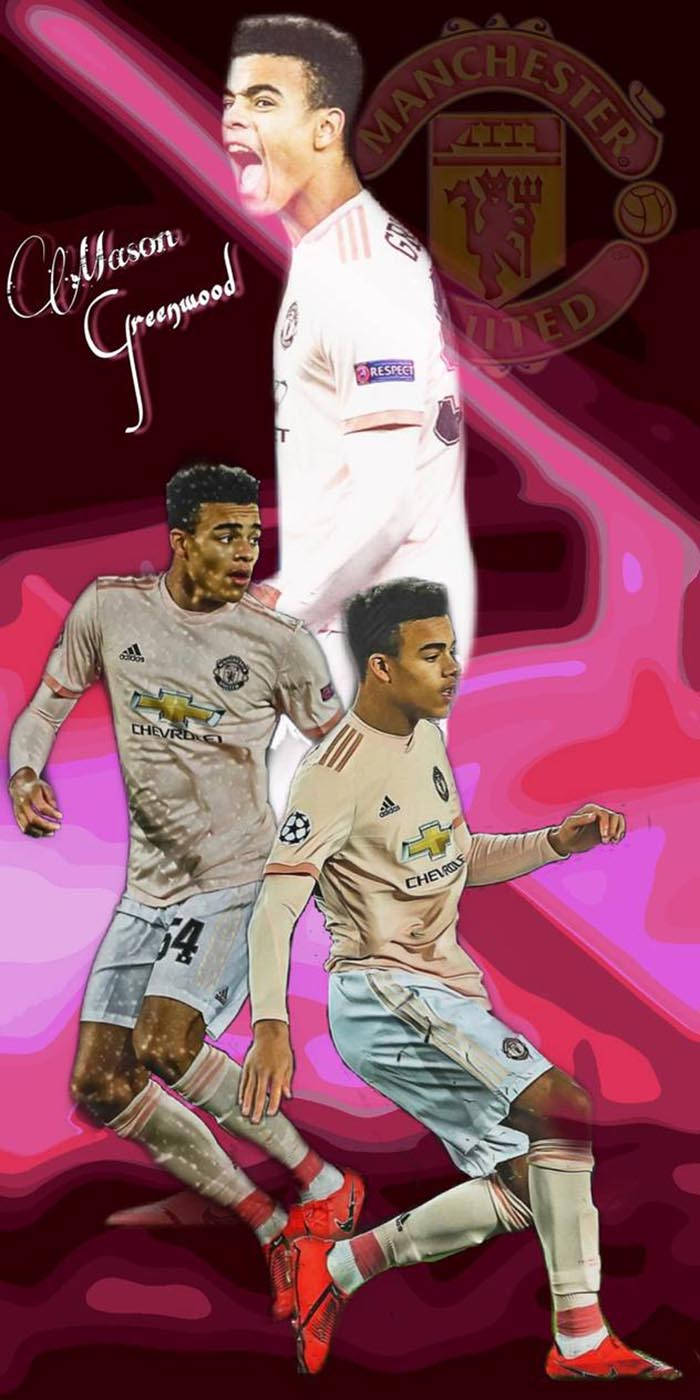 All-pink Mason Greenwood Wallpaper