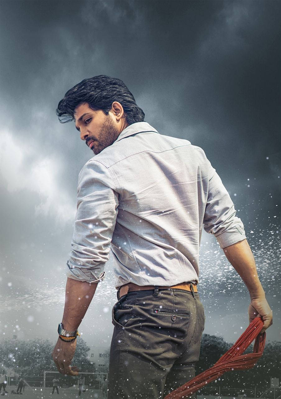 Allu Arjun Dramatic Splash Wallpaper