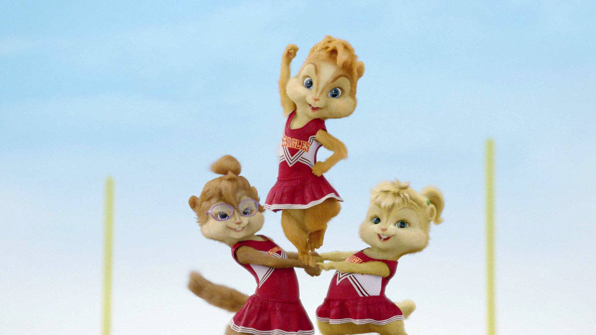 Alvin And The Chipmunks Cheerleaders Wallpaper