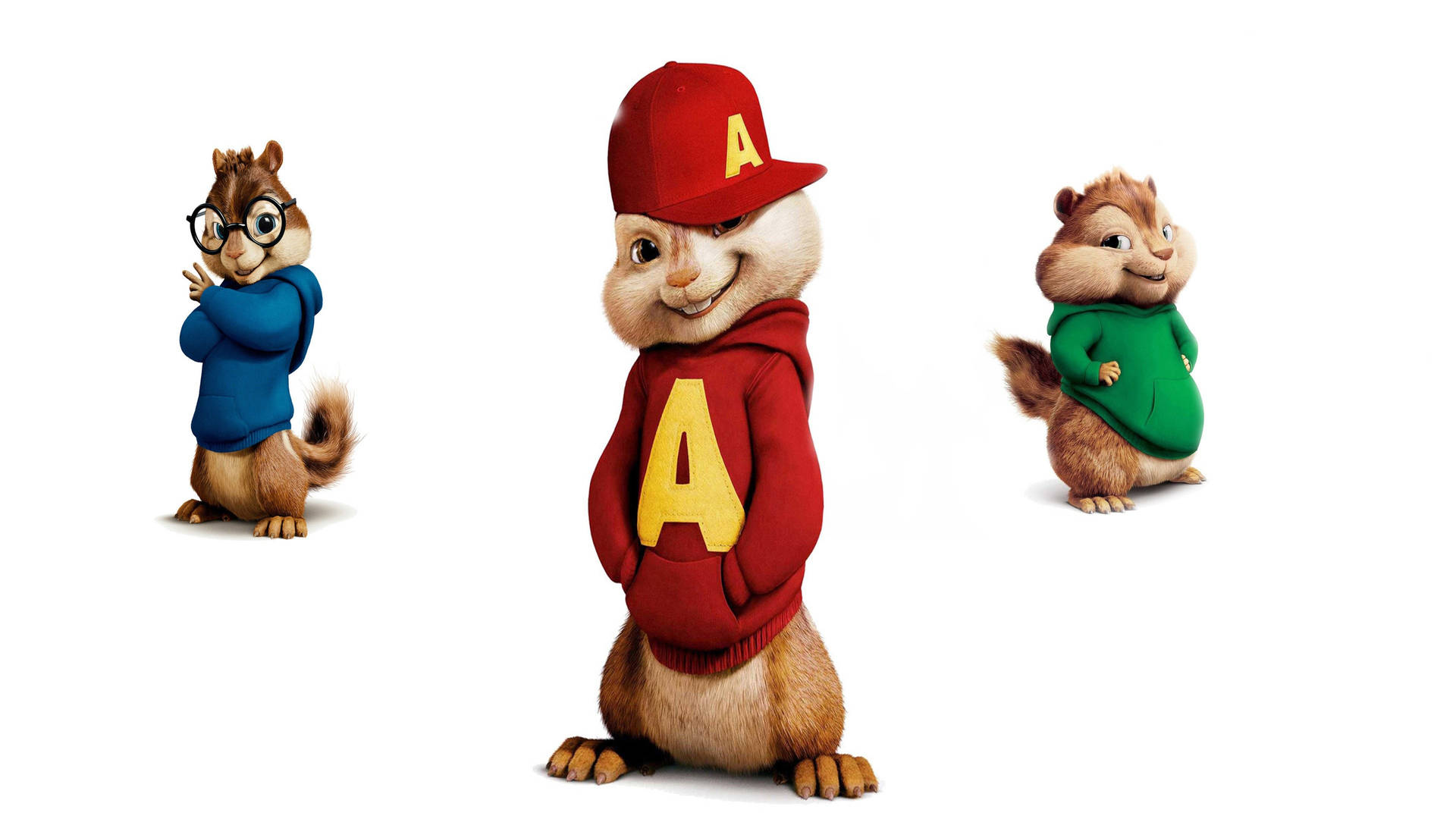 Alvin, Simon, And Theodore The Chipmunks Wallpaper