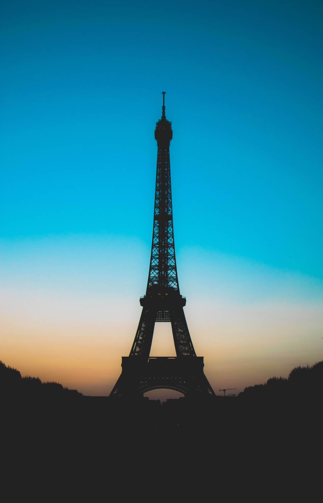 Amazing Eiffel Tower Silhouette Wallpaper
