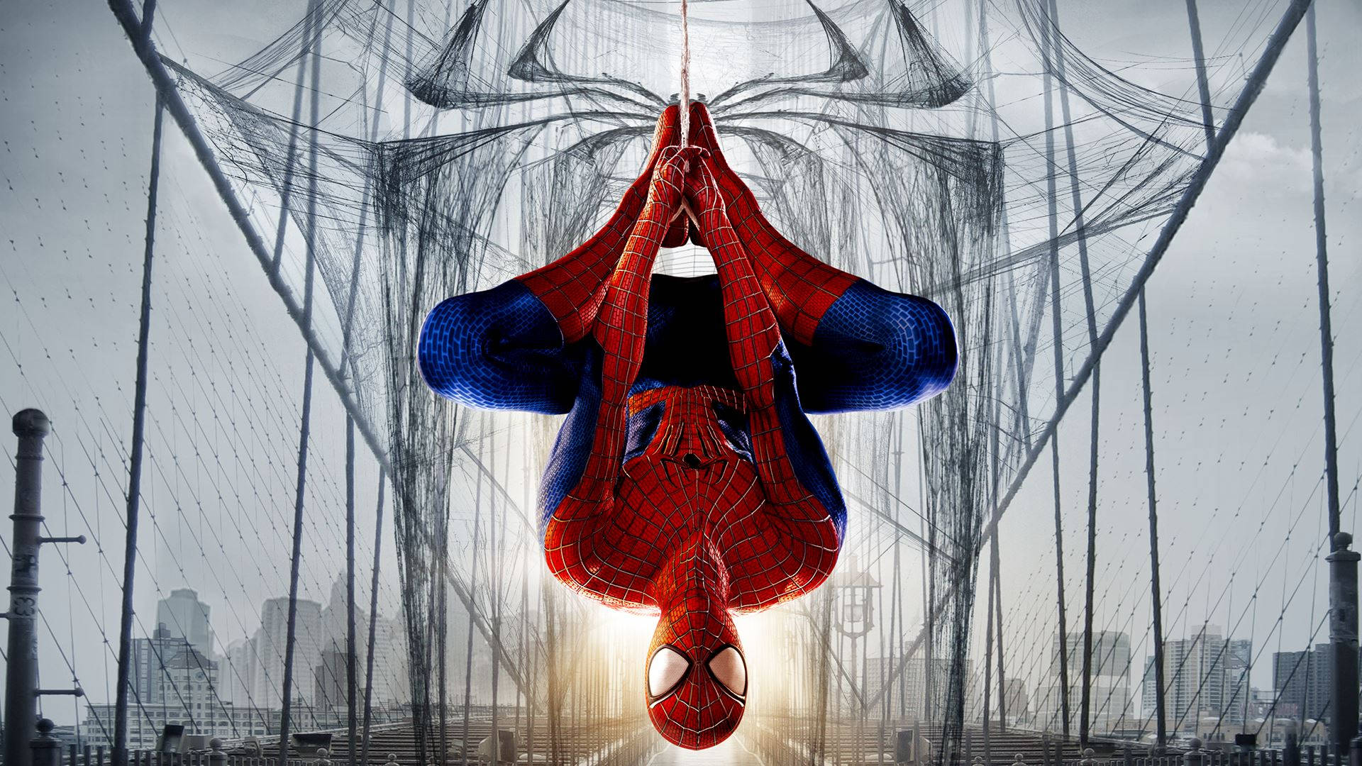 Amazing Spiderman In Bridge Wallpaper