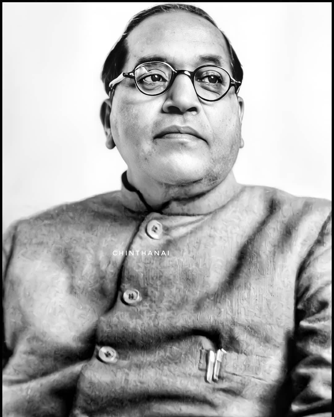 Ambedkar In Buttoned Long Sleeve Wallpaper