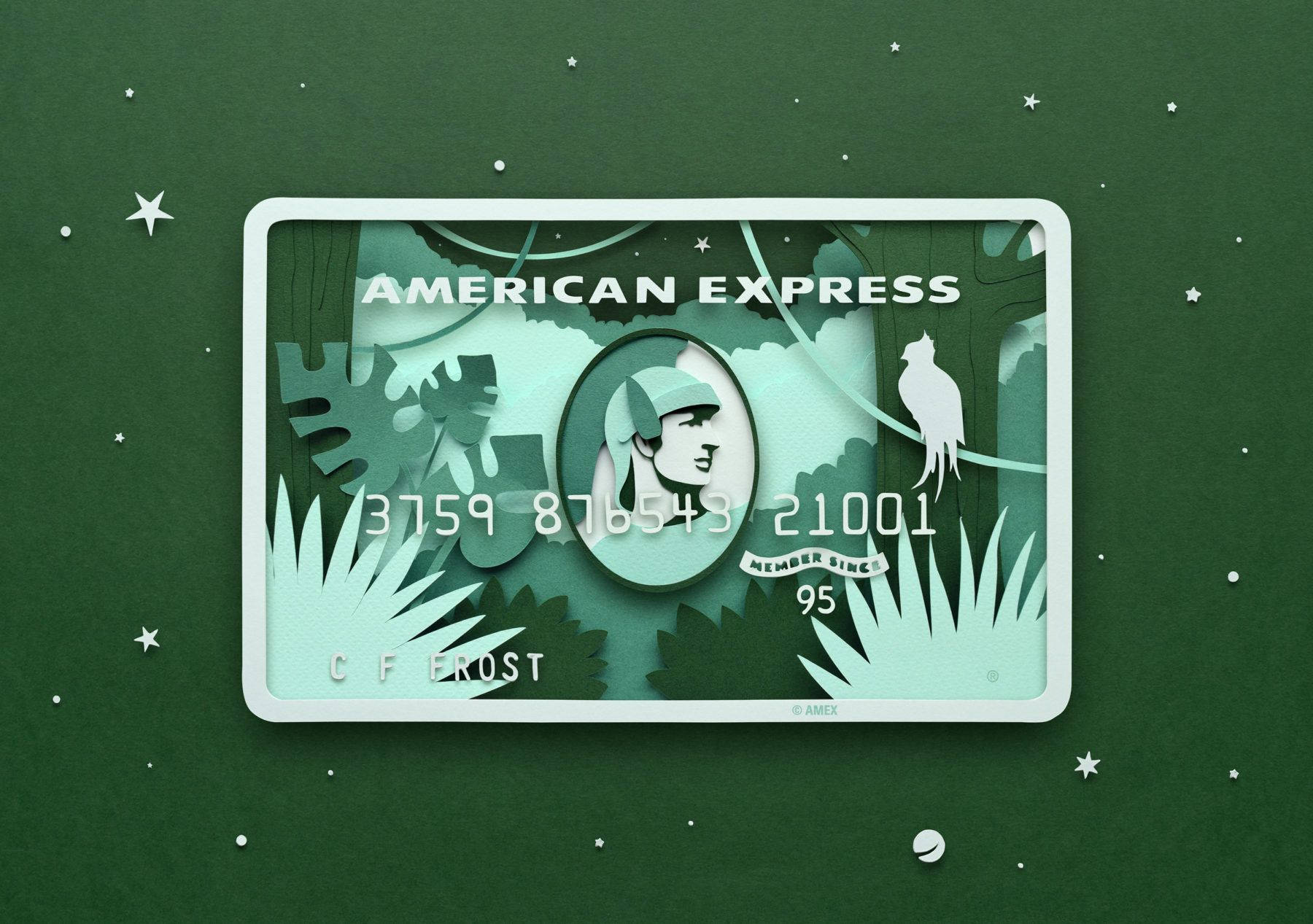 American Express Forest Art Card Wallpaper