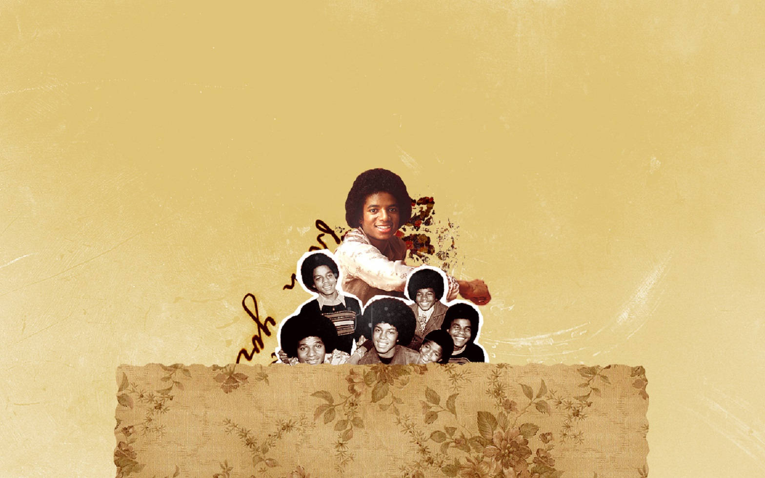 American Pop Band Jackson 5 Fan Art Wallpaper