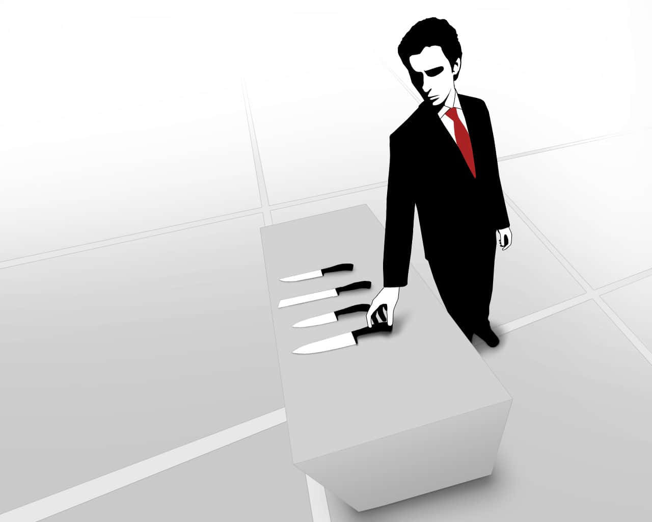 American Psycho Minimalist Art Hd Wallpaper