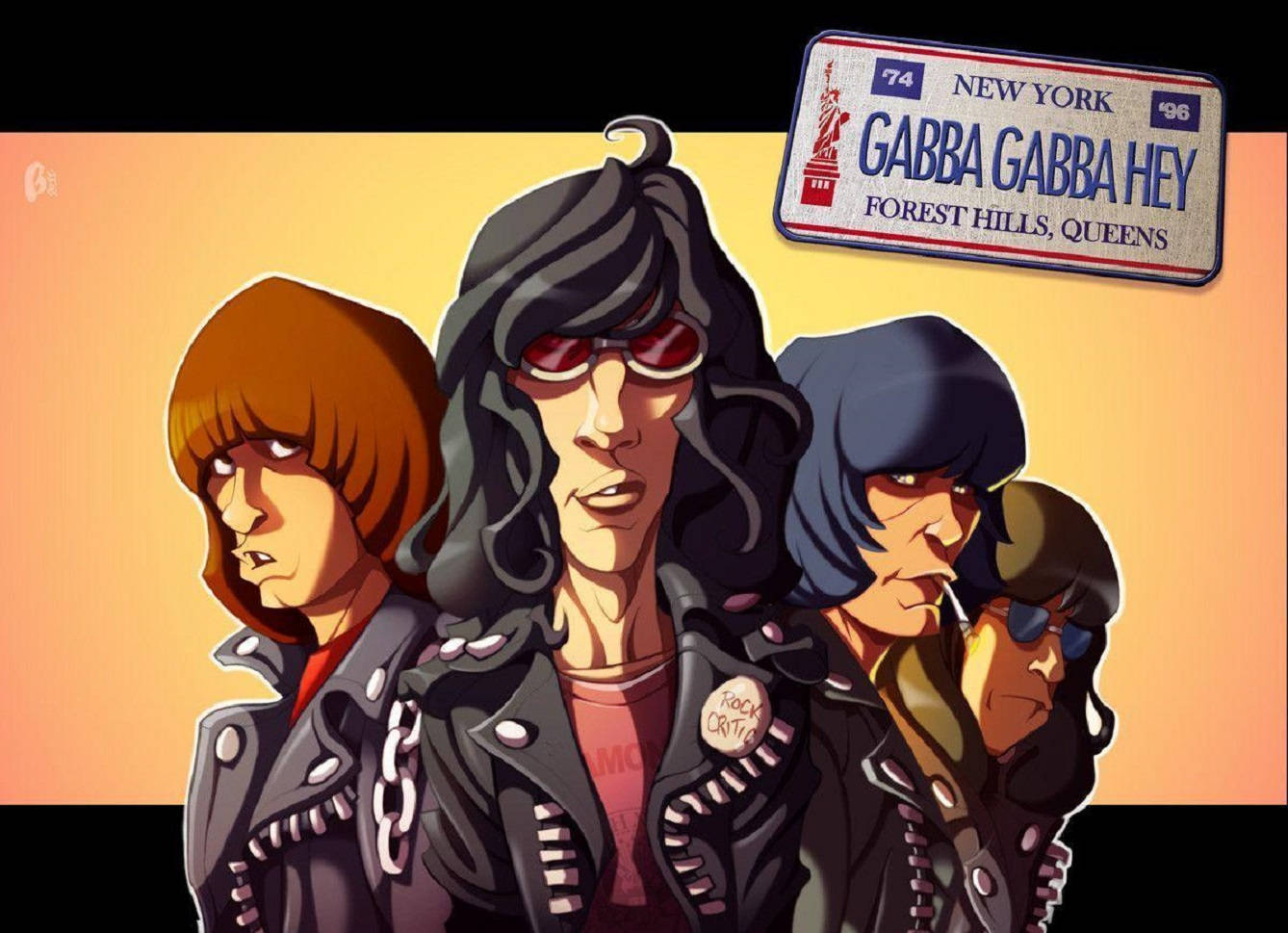 American Punk Rock Band Ramones Digital Artwork Wallpaper