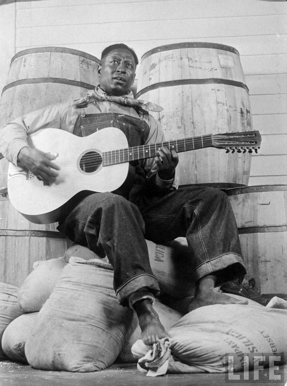 American Singer Leadbelly Life Magazine Photograph Wallpaper