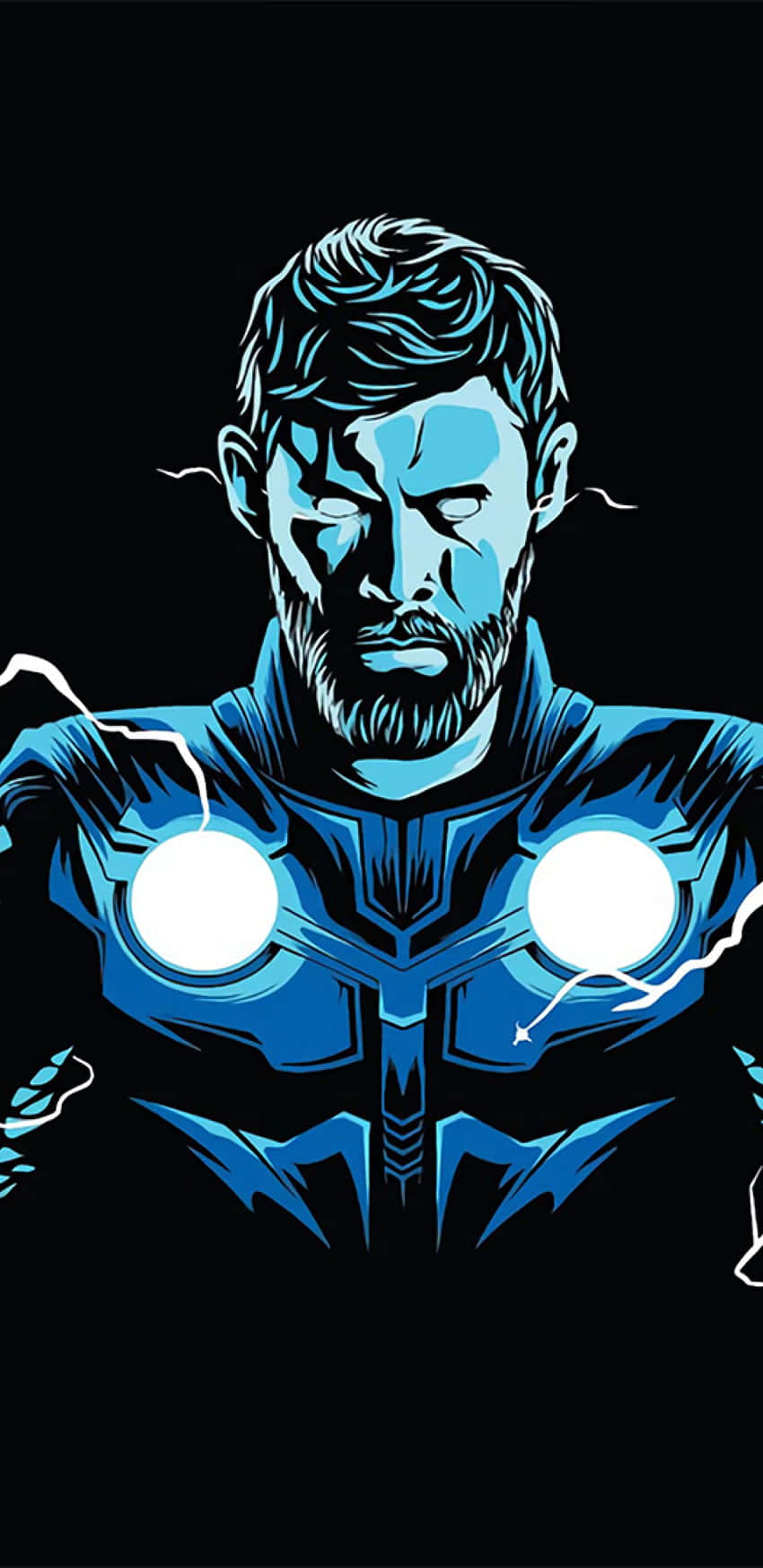 Amoled S Blue Thor Wallpaper