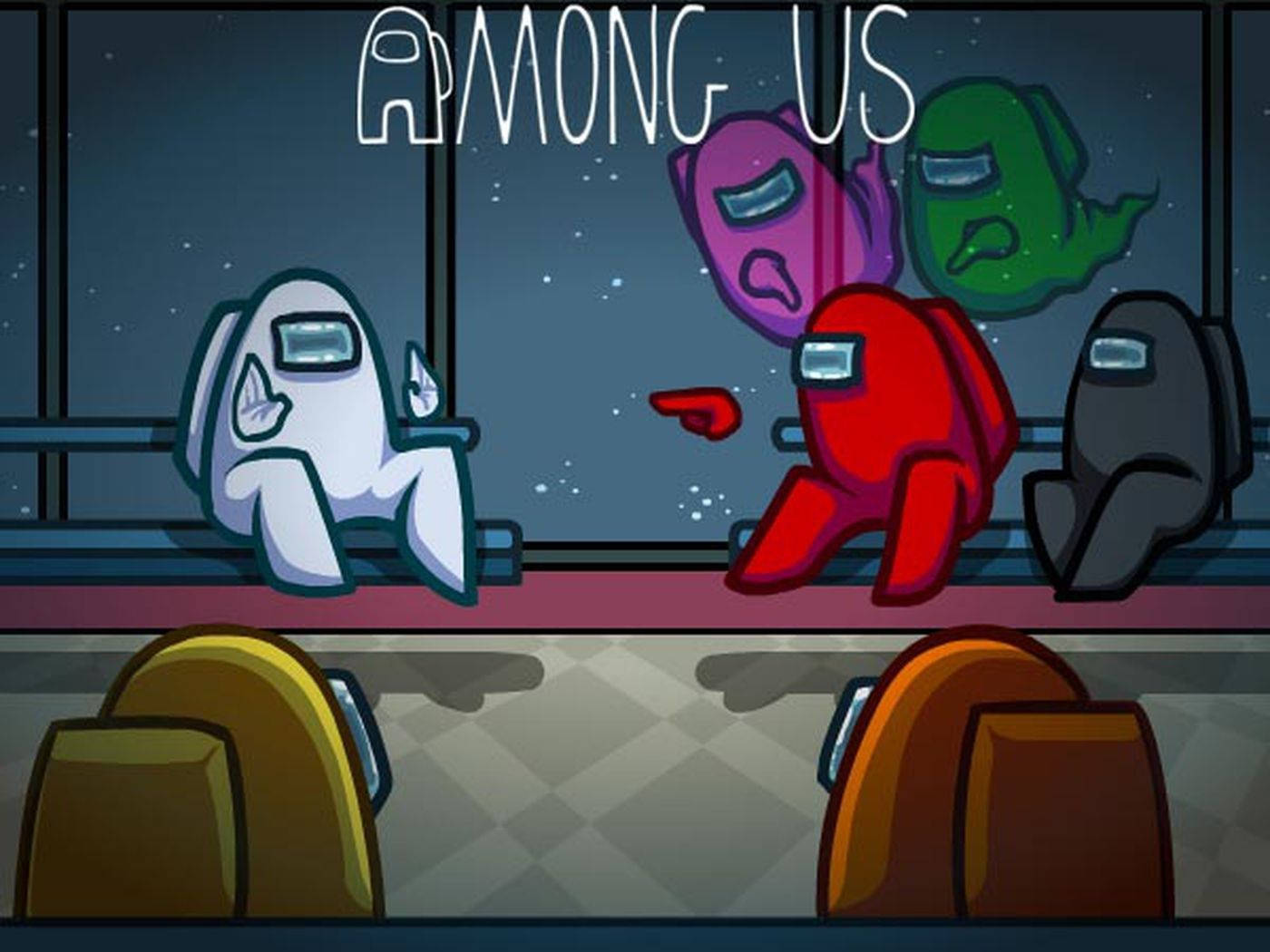 Among Us Aesthetic Lying Impostor Wallpaper