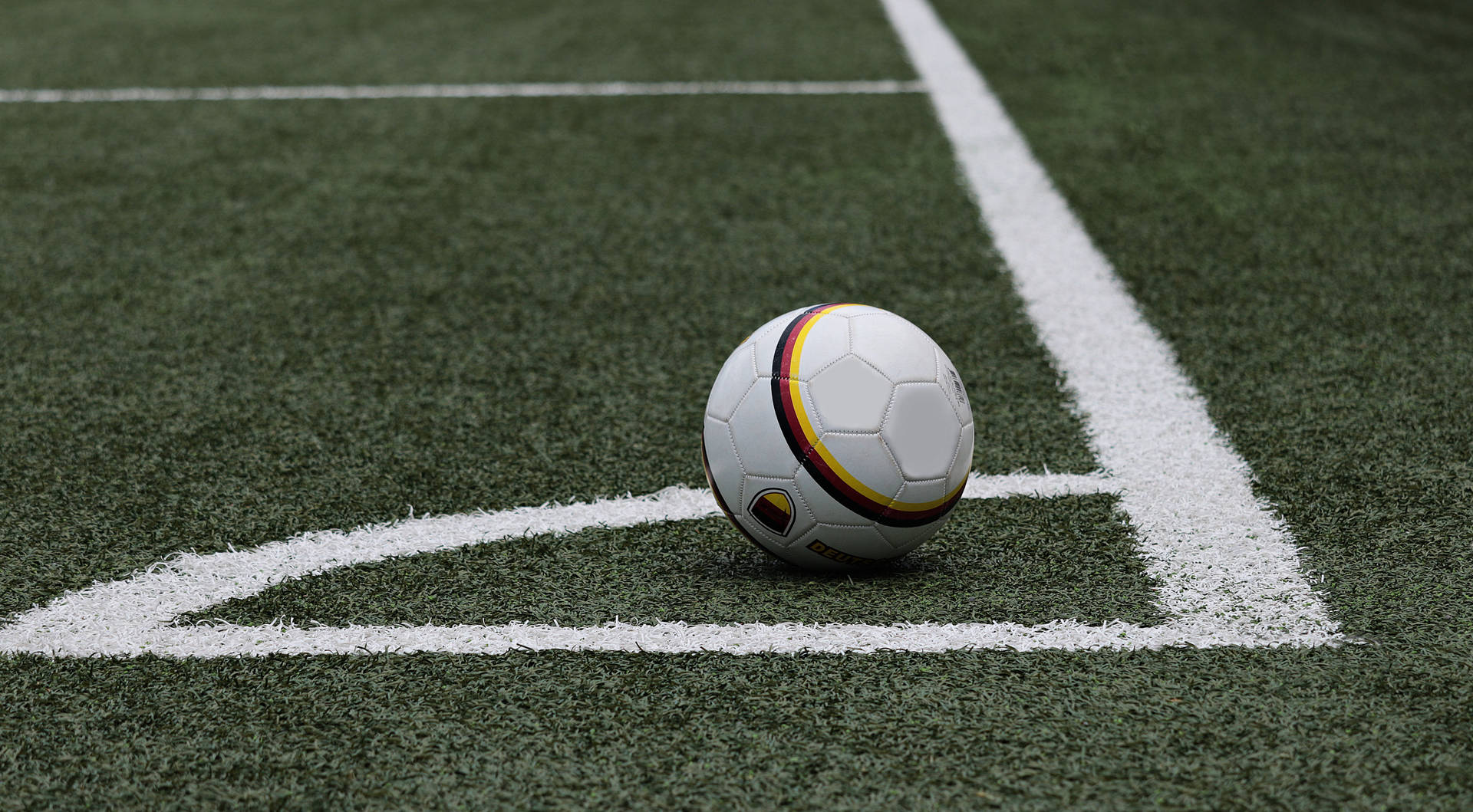 An Aerial View Of A Corner Kick In A Soccer Match Wallpaper