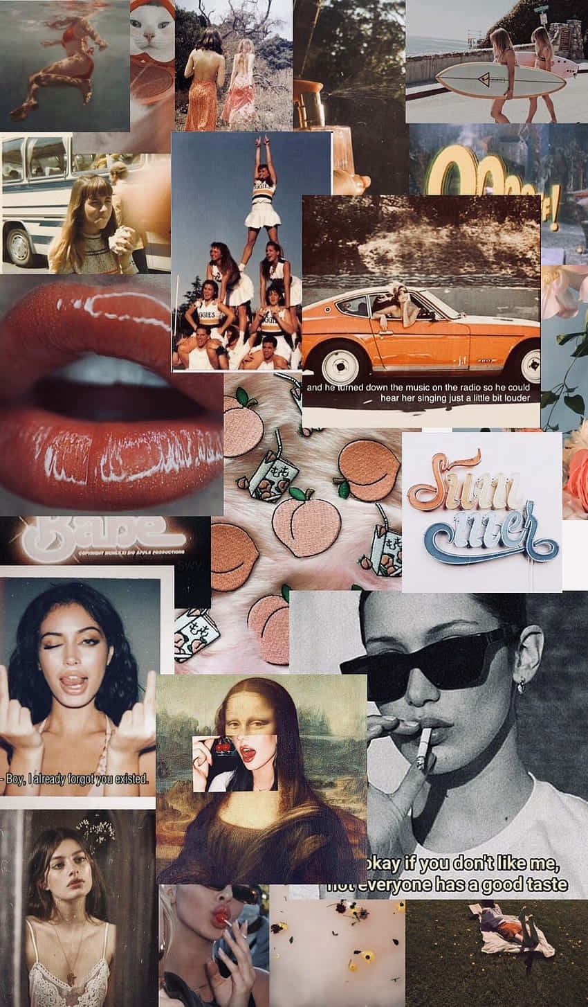 An Eclectic Mix Of Vintage Visuals Wallpaper