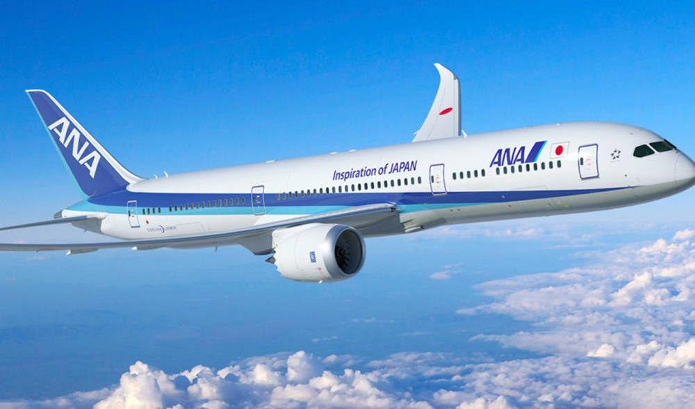 Ana Aircraft Of Japan In The Sky Wallpaper